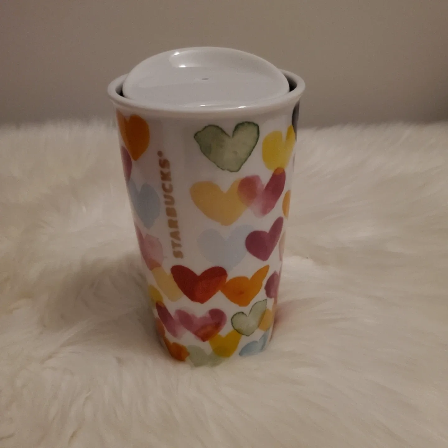 NEW Starbucks Heart Travel Mug with Lid, 10 fl oz image indicator(3)