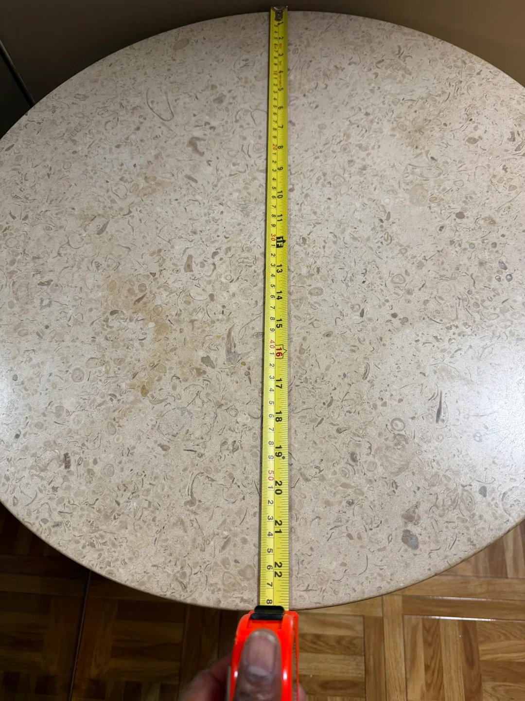 Round Marble Top Accent Table image indicator(2)