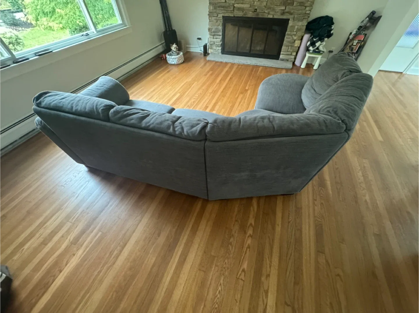 🥕Gray Sectional Sofa $300 image indicator(6)