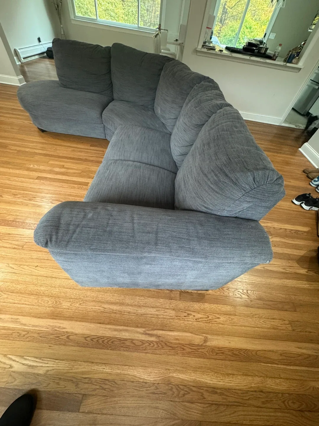 🥕Gray Sectional Sofa $300 image indicator(7)