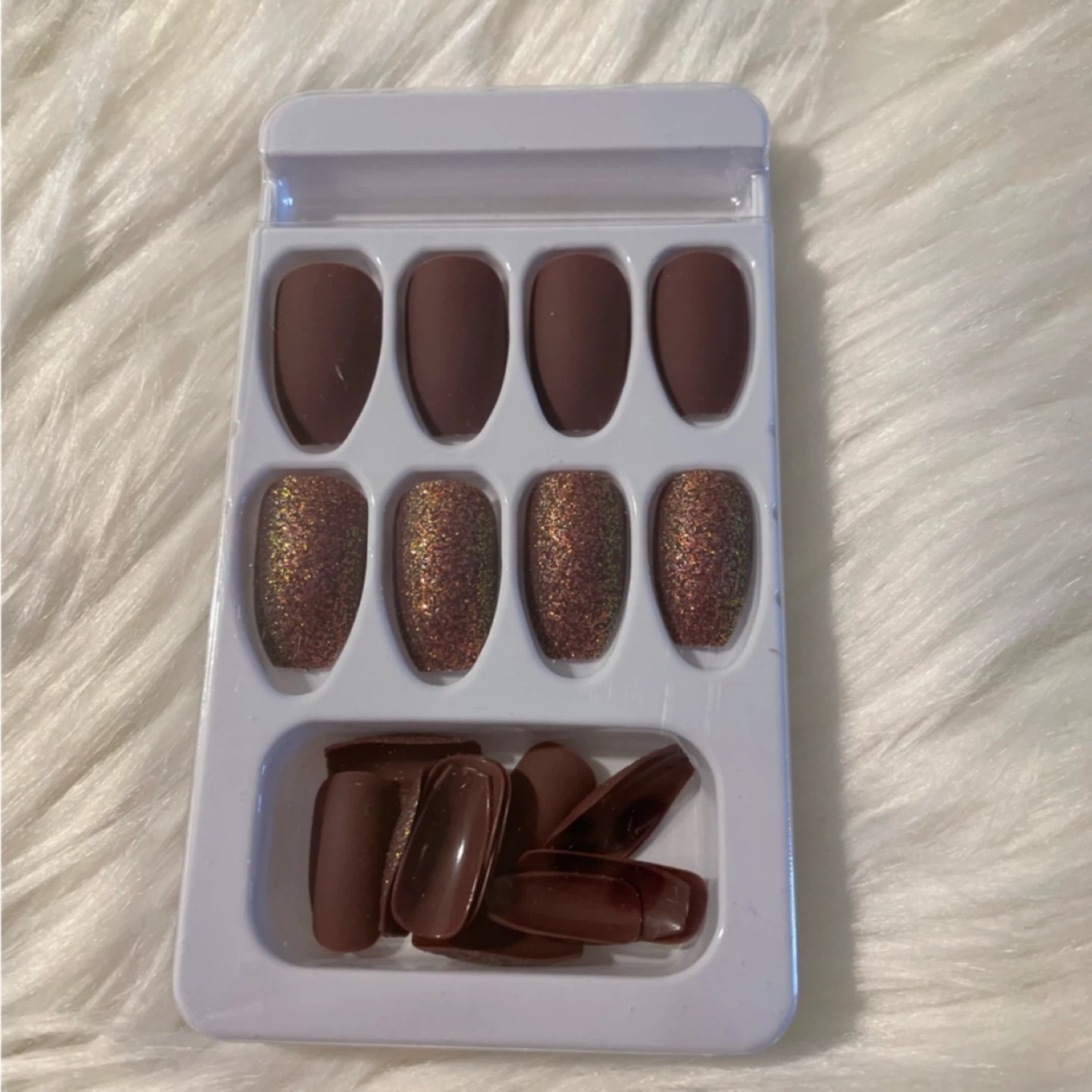 Brown Press-on Nails