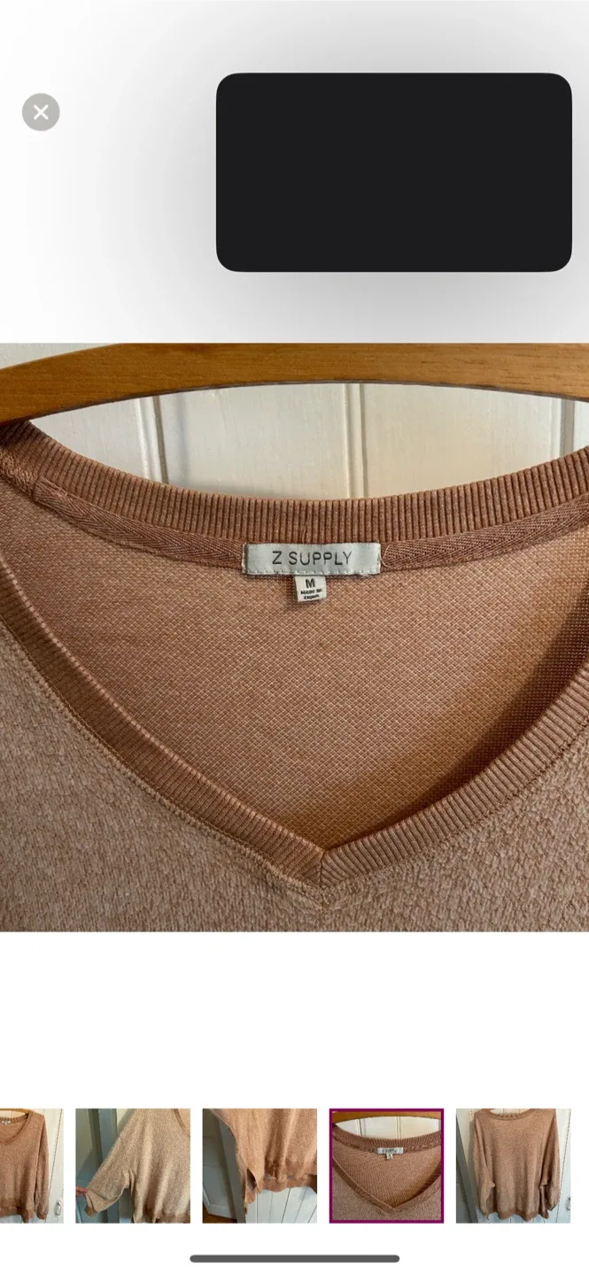 Z Supply V-Neck Pullover - Size M image indicator(4)