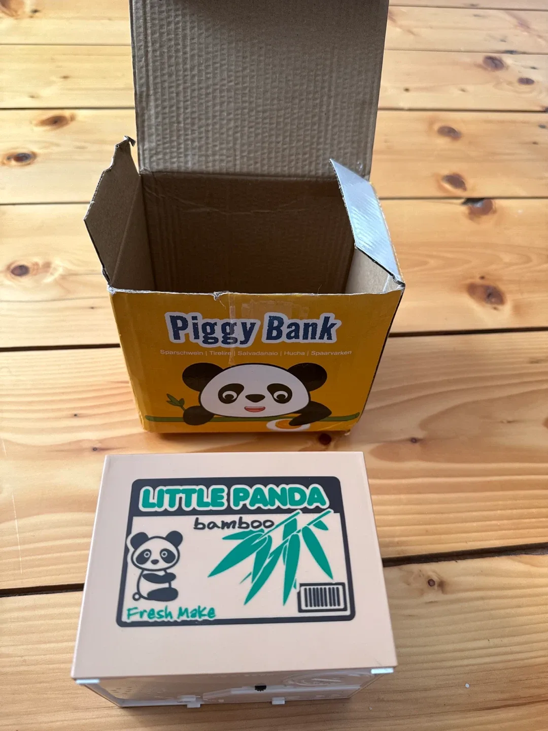 Little Panda Bamboo Piggy Bank image indicator(2)