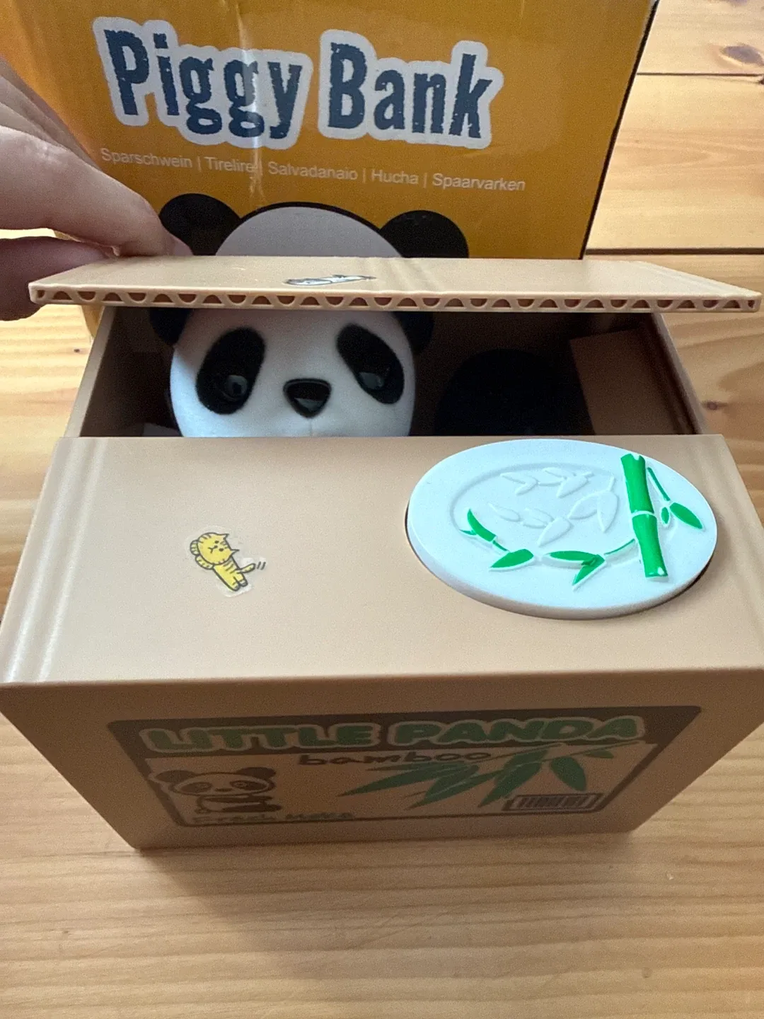 Little Panda Bamboo Piggy Bank image indicator(4)