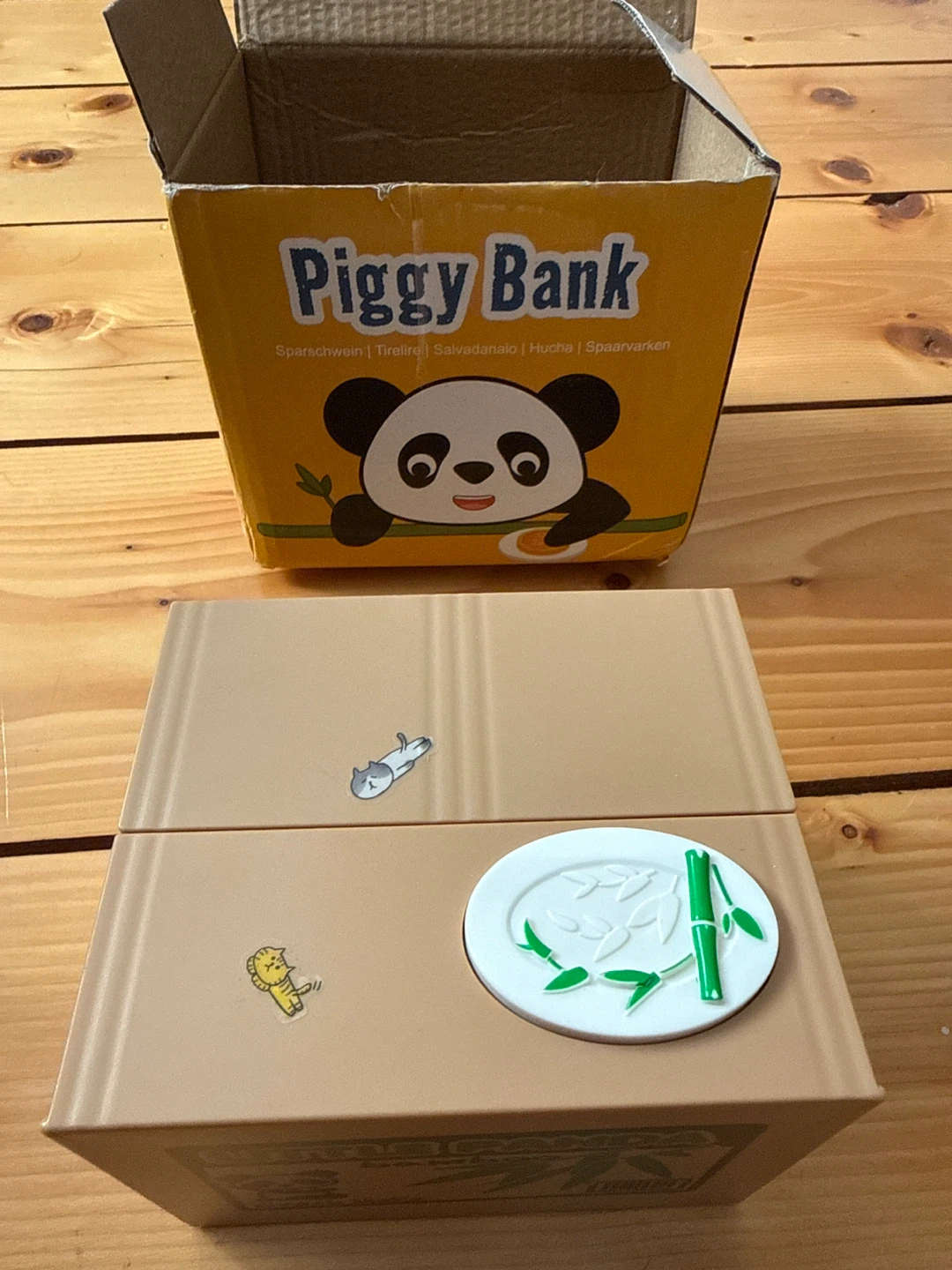 Little Panda Bamboo Piggy Bank