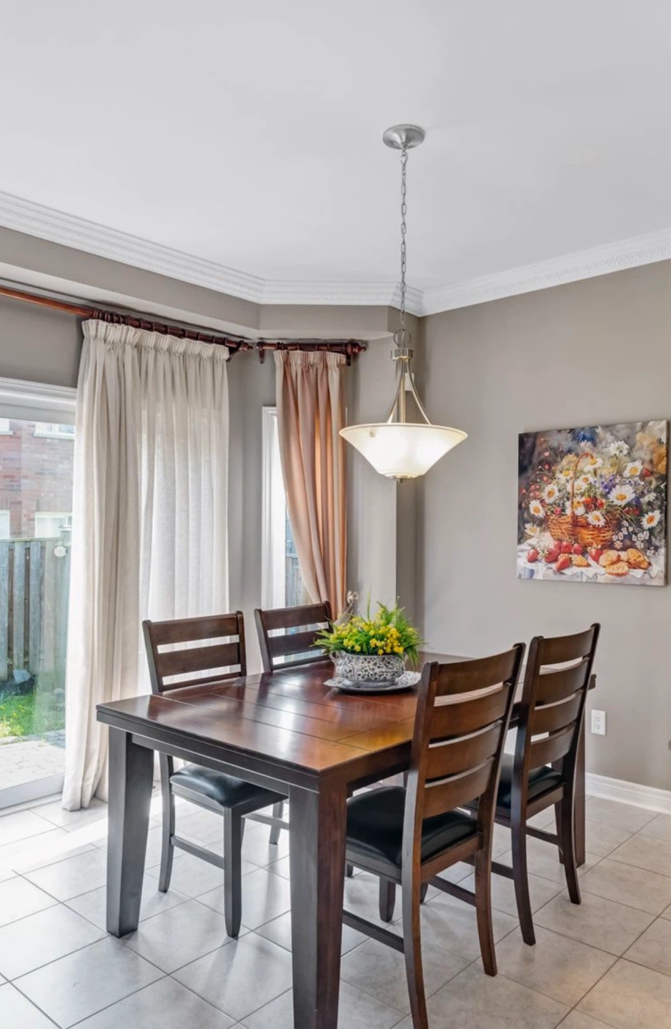 Dining Table with Four Chairs