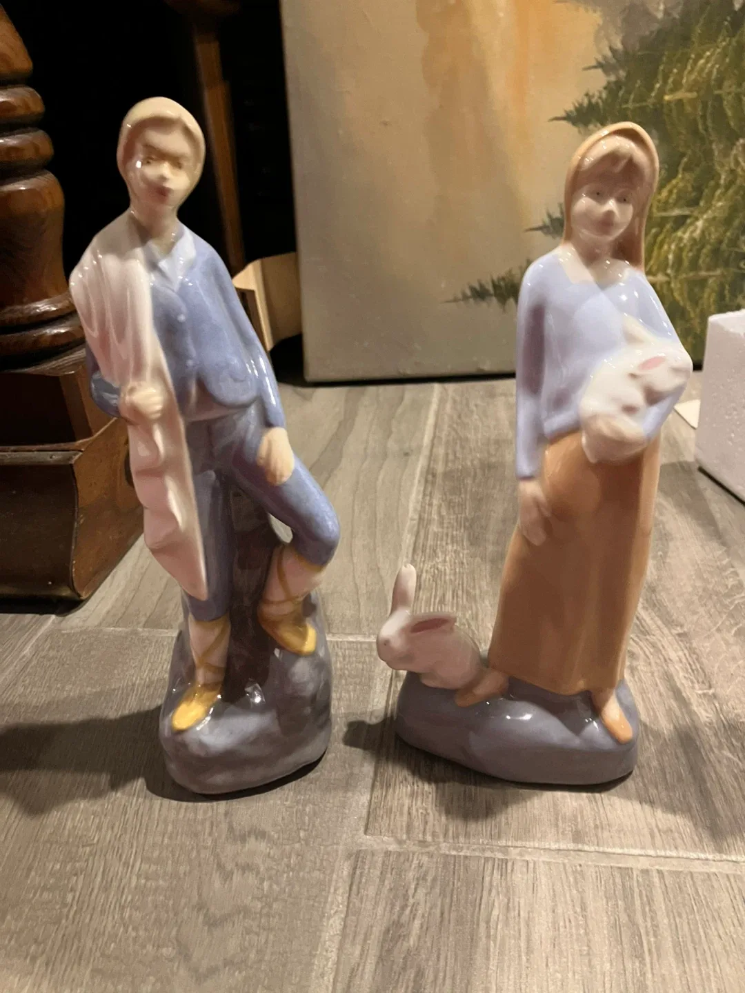 Vintage Porcelain Boy and Girl Figurines thumbnail