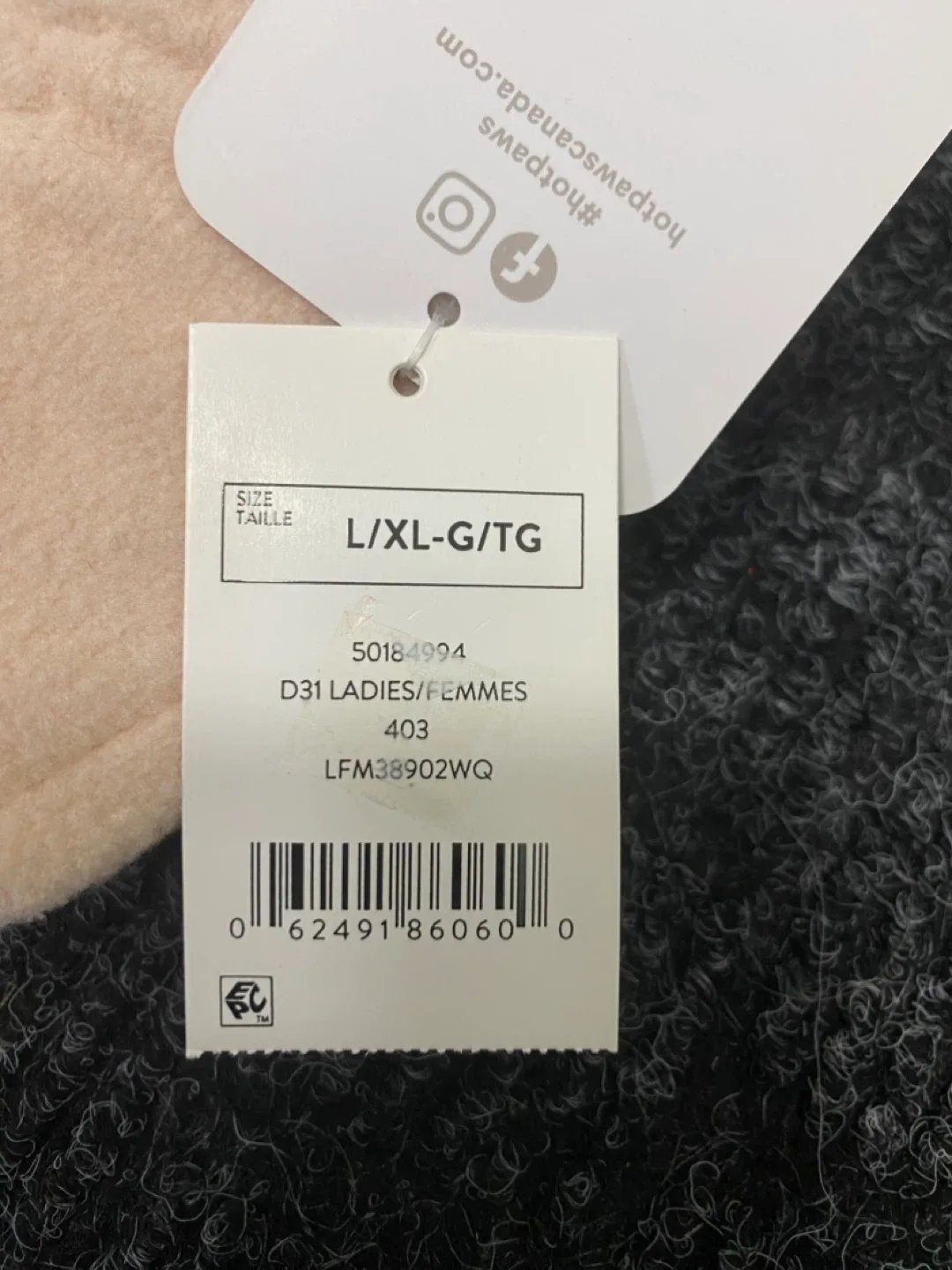 Hot Paws L/XL Comfy Mittens - New! image indicator(4)