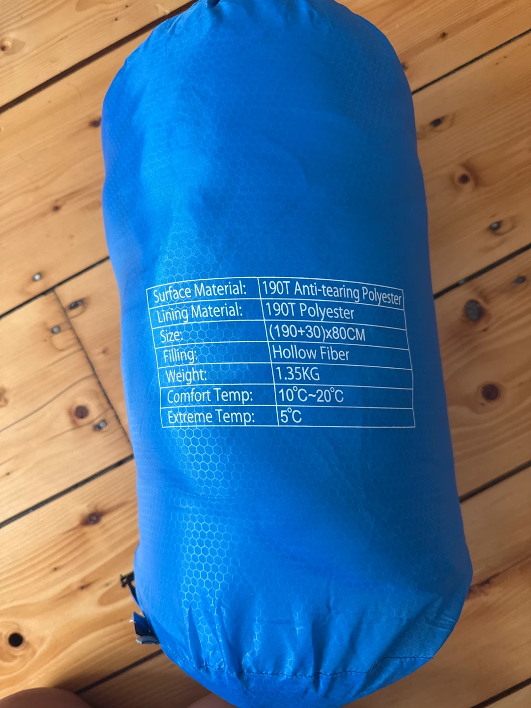 Blue Sleeping Bag (190+30)x80CM - photo 3