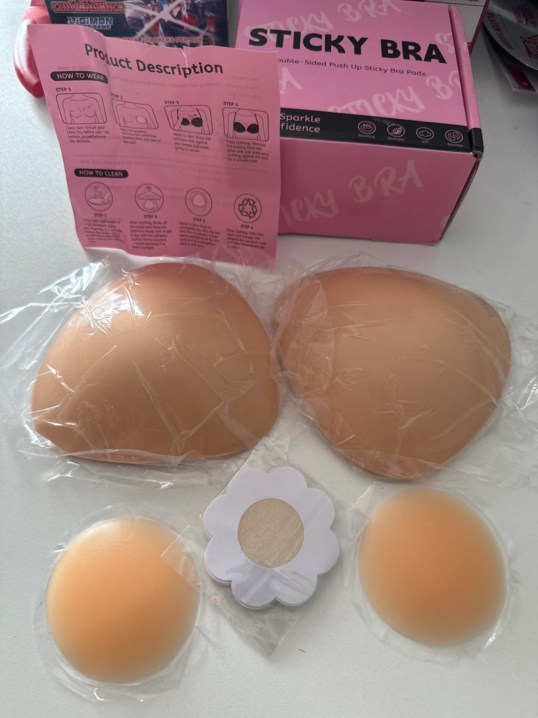 Sticky Bra Double-Sided Push Up Sticky Bra Pads - New - photo 2