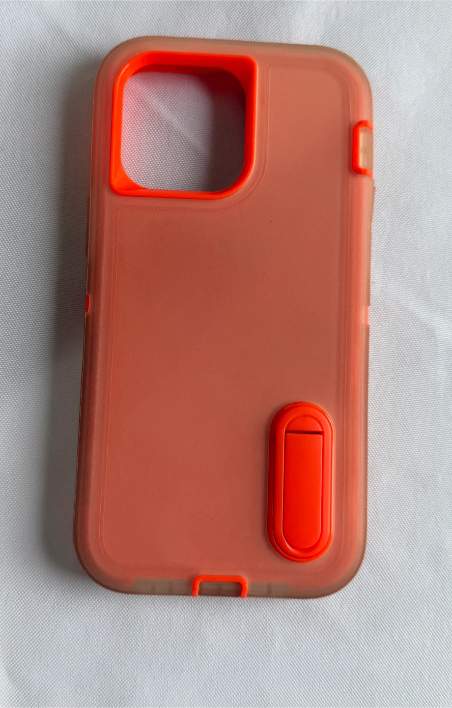 Pink/Orange iPhone 14 Pro Max Case with Stand