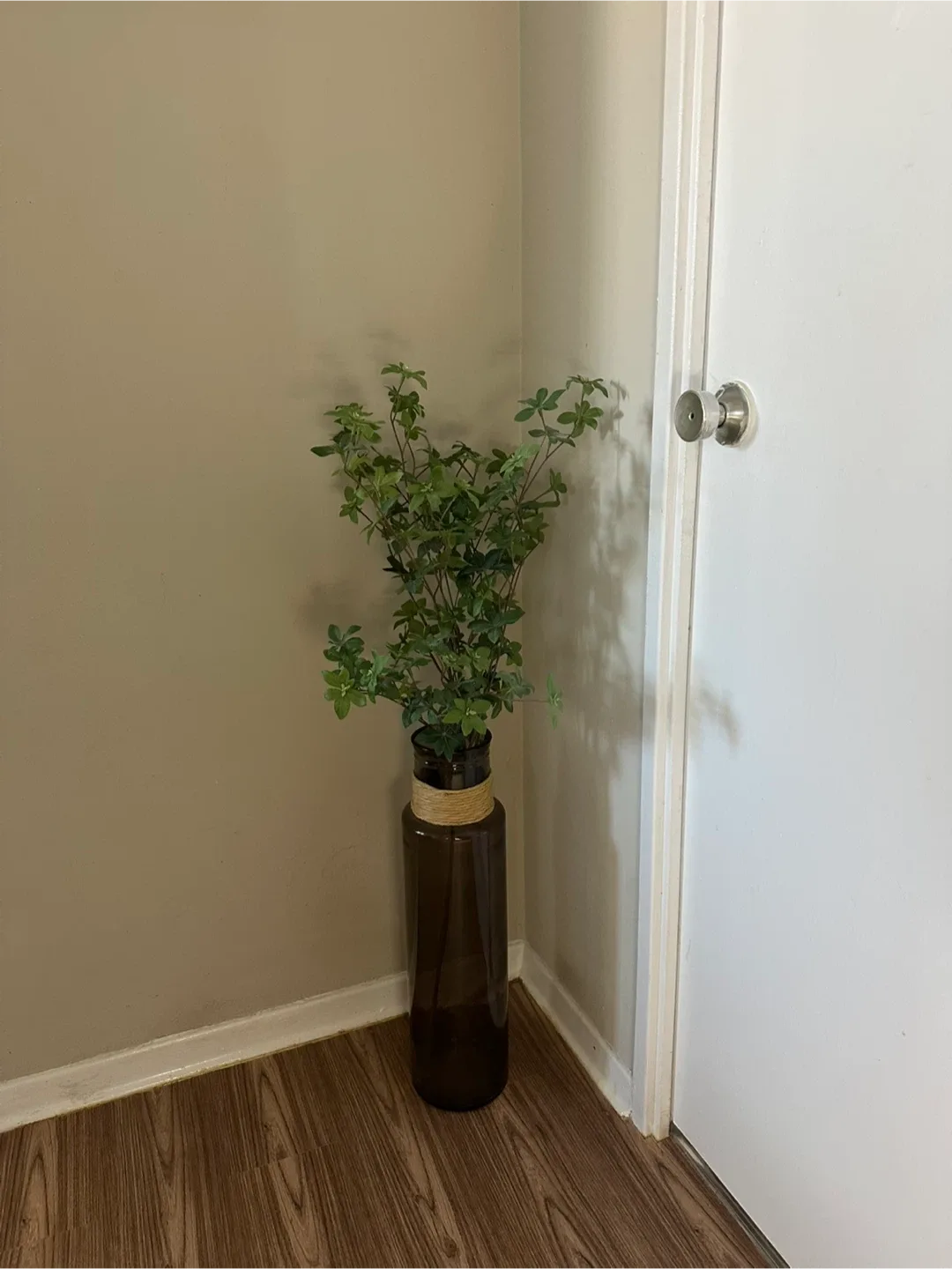 Brown Glass Vase with Twine Detail image indicator(5)