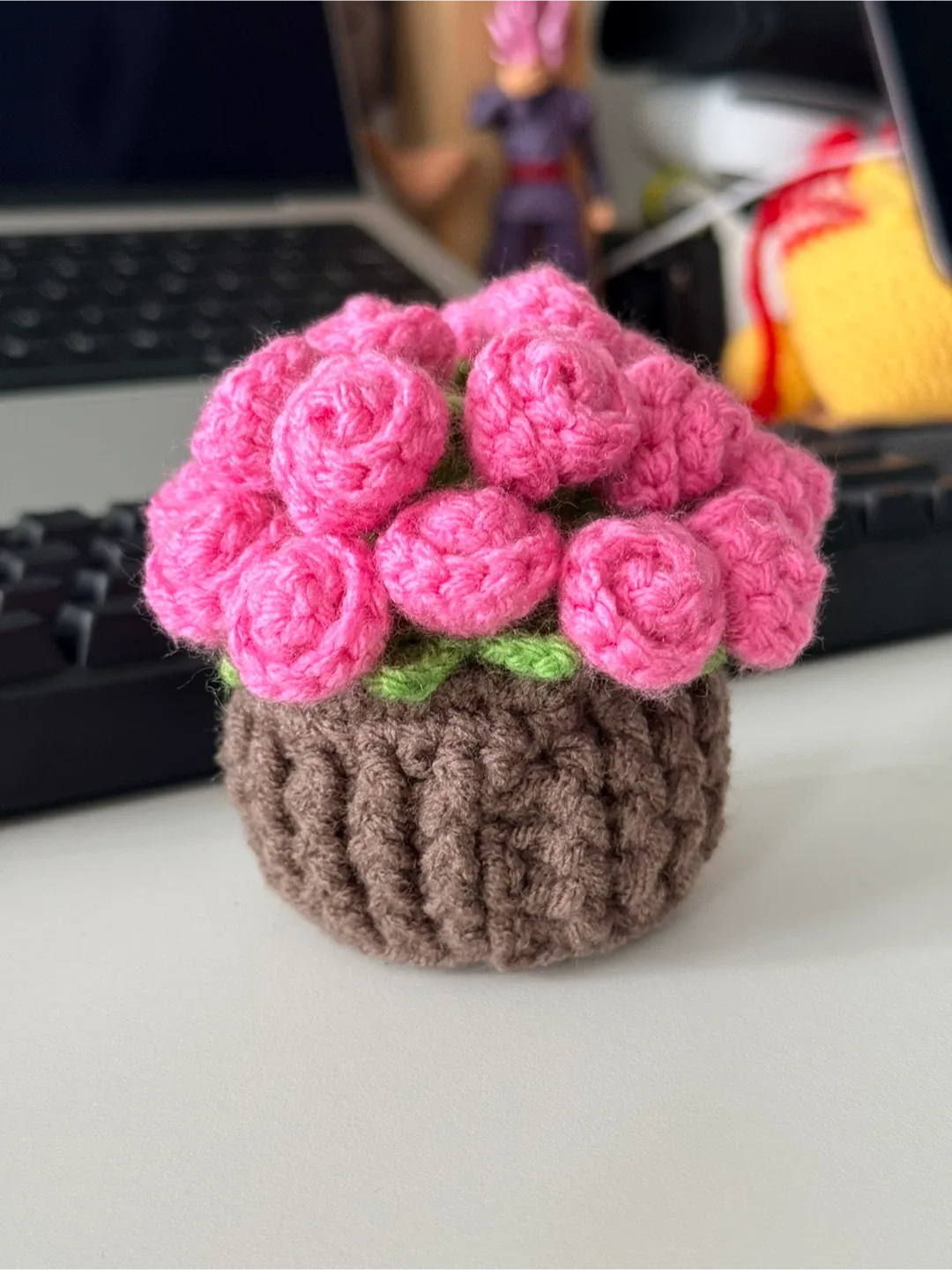 Crochet rose coaster set image indicator(2)