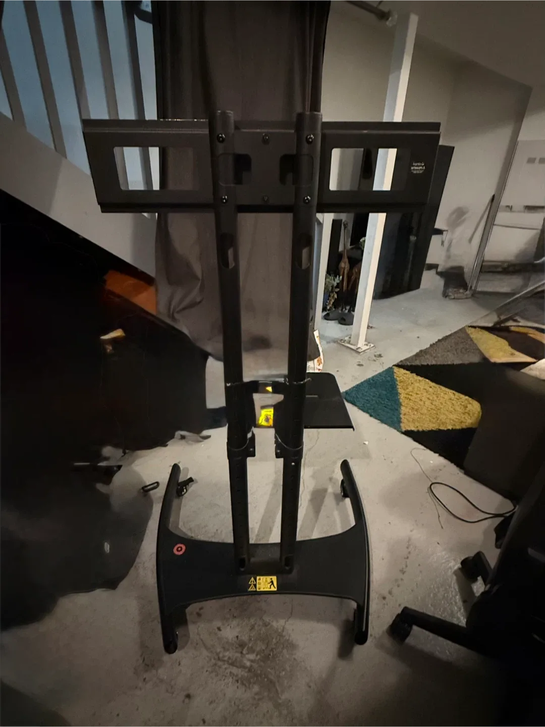 Rolling TV Stand, Black image indicator(3)