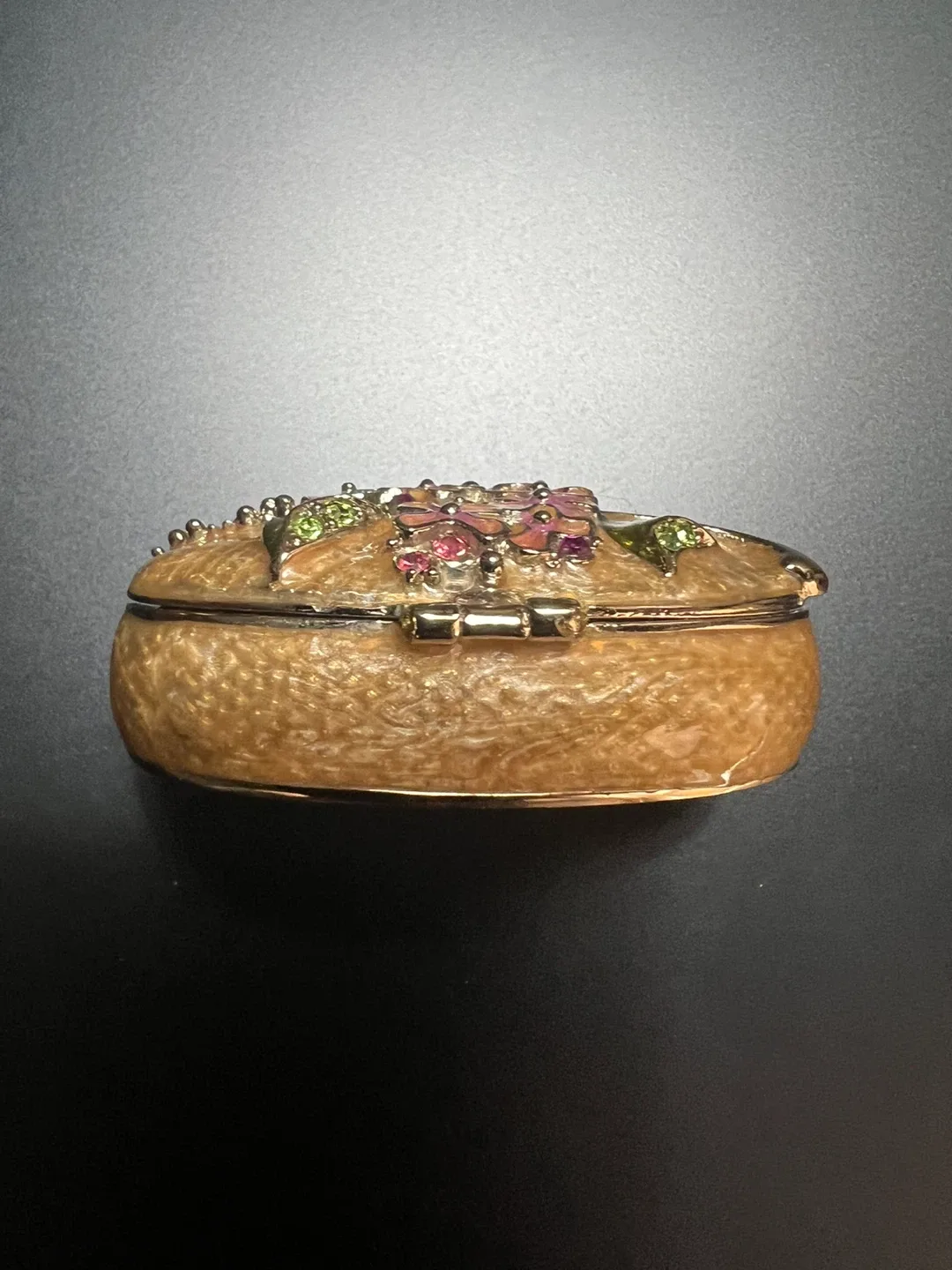 Vintage Floral Trinket Box by Monet. image indicator(3)