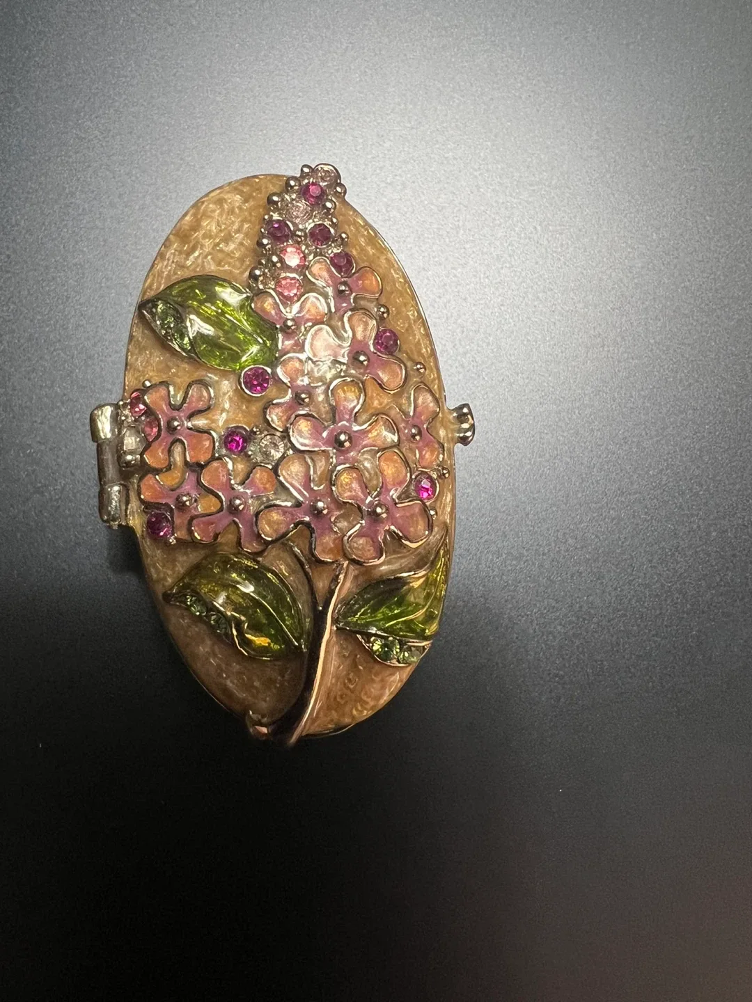 Vintage Floral Trinket Box by Monet. image indicator(2)