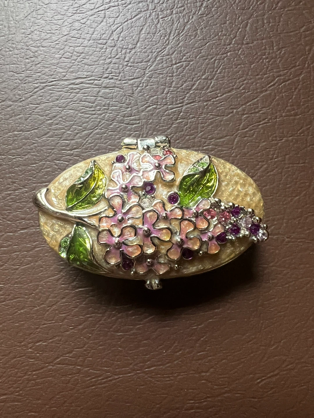 Vintage Floral Trinket Box by Monet.