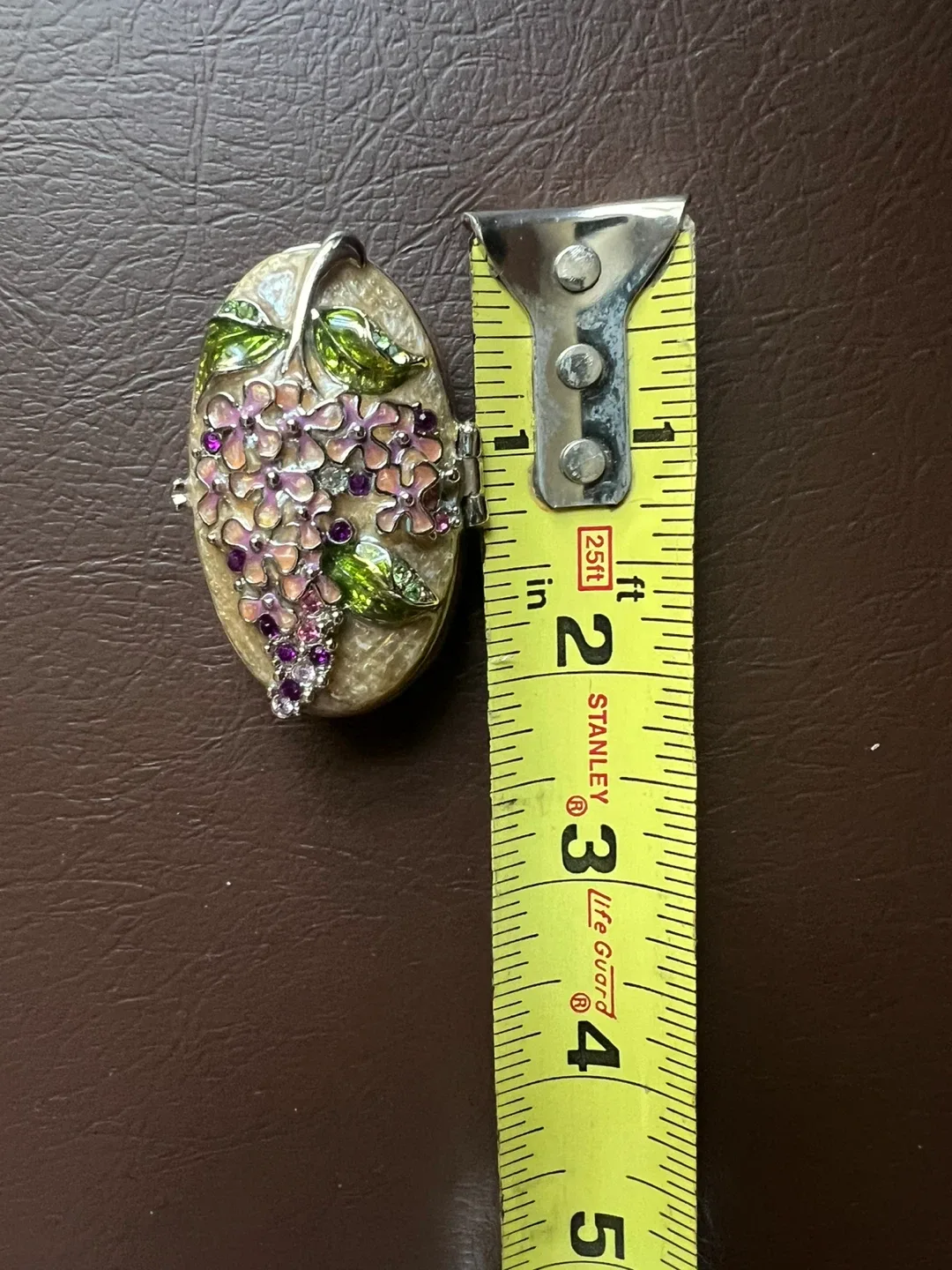 Vintage Floral Trinket Box by Monet. image indicator(7)