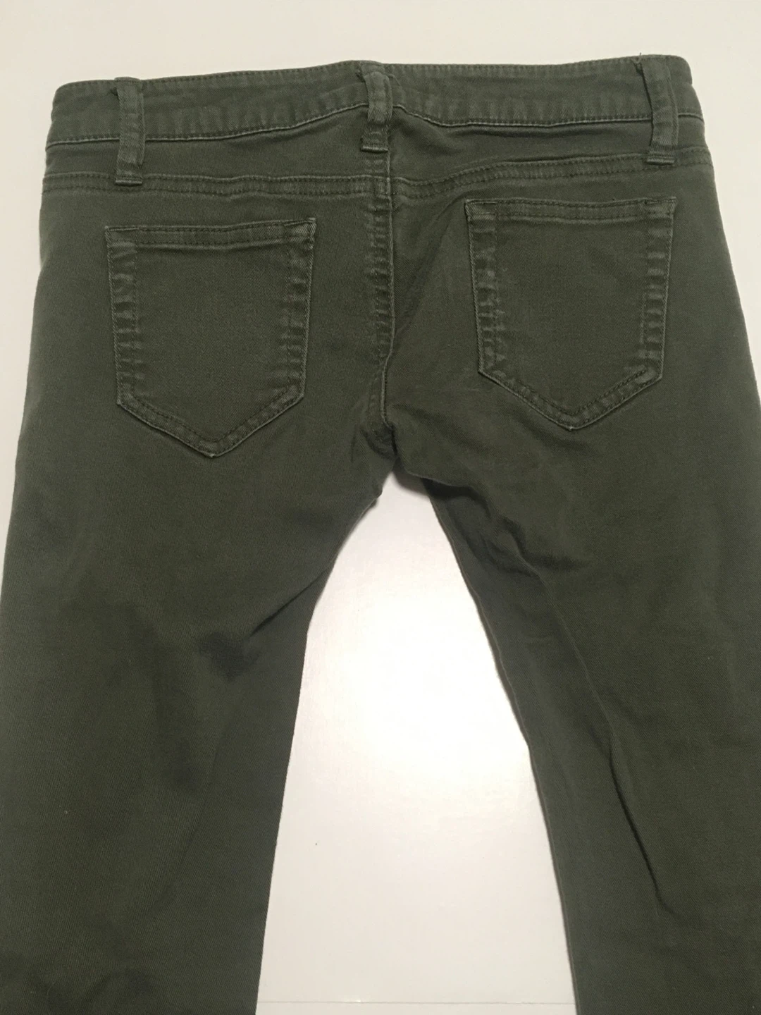🥕Love Boat Olive Green Ripped Jeans Denim Size Small Women's - photo 3