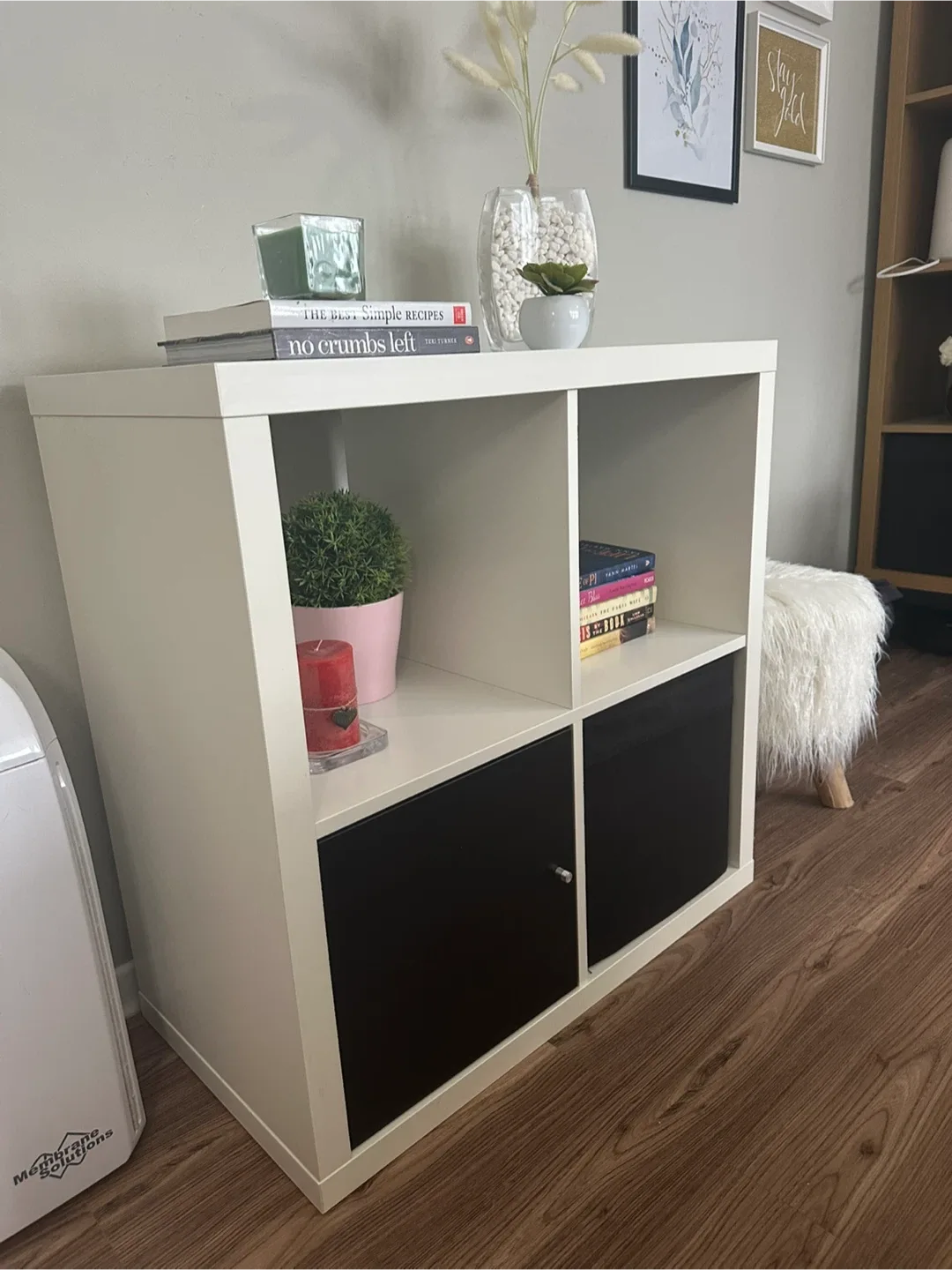 IKEA KALLAX Shelf Unit (White & Black) thumbnail