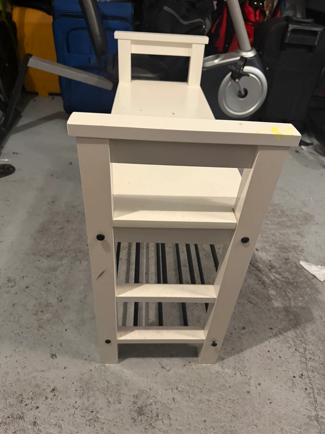 IKEA Hemnes White Shoe Rack Bench - photo 2