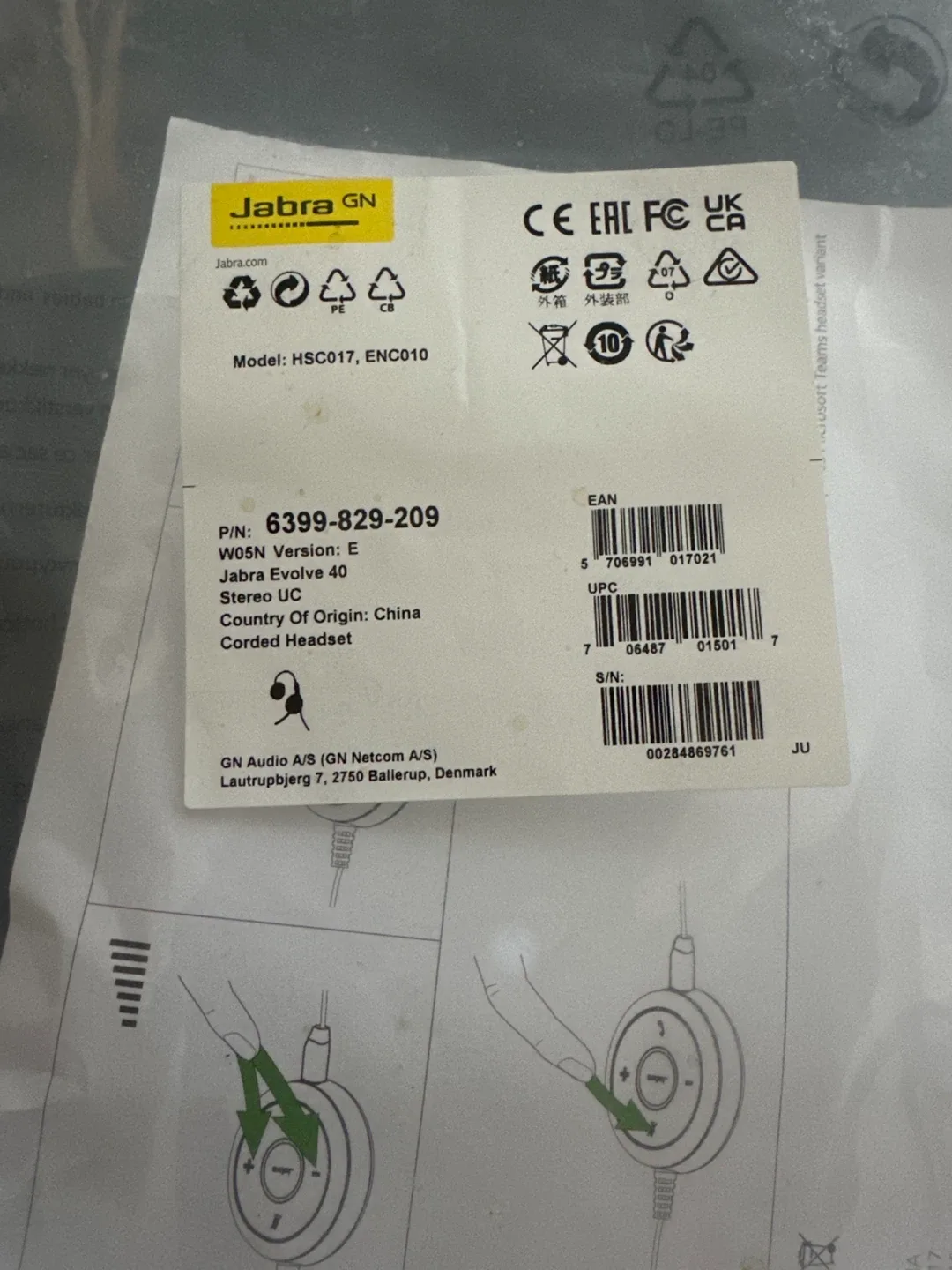 Jabra Evolve 40 Stereo UC Corded Headset 🥕 image indicator(2)