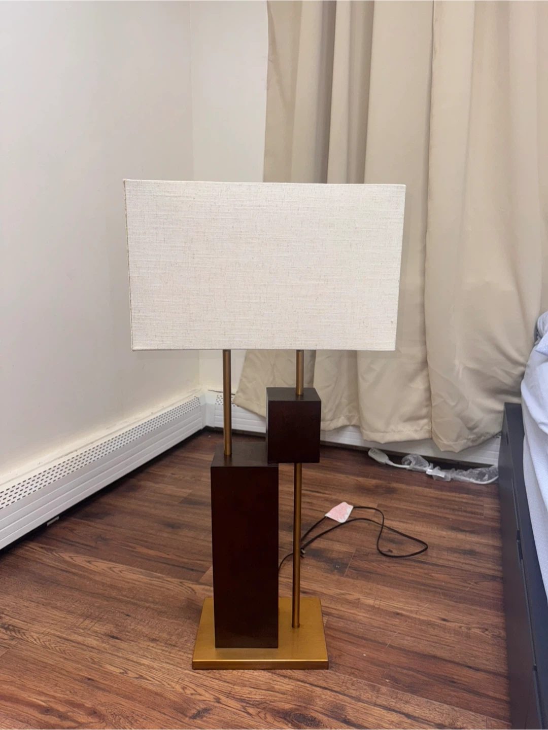 Modern Table Lamp – Bronze & Gold Finish - photo 2