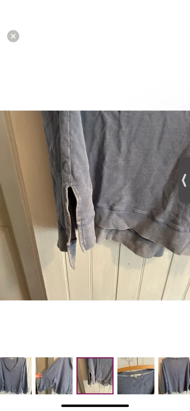 Z Supply Blue Pullover - Size M image indicator(3)