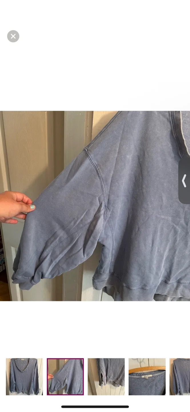 Z Supply Blue Pullover - Size M image indicator(2)