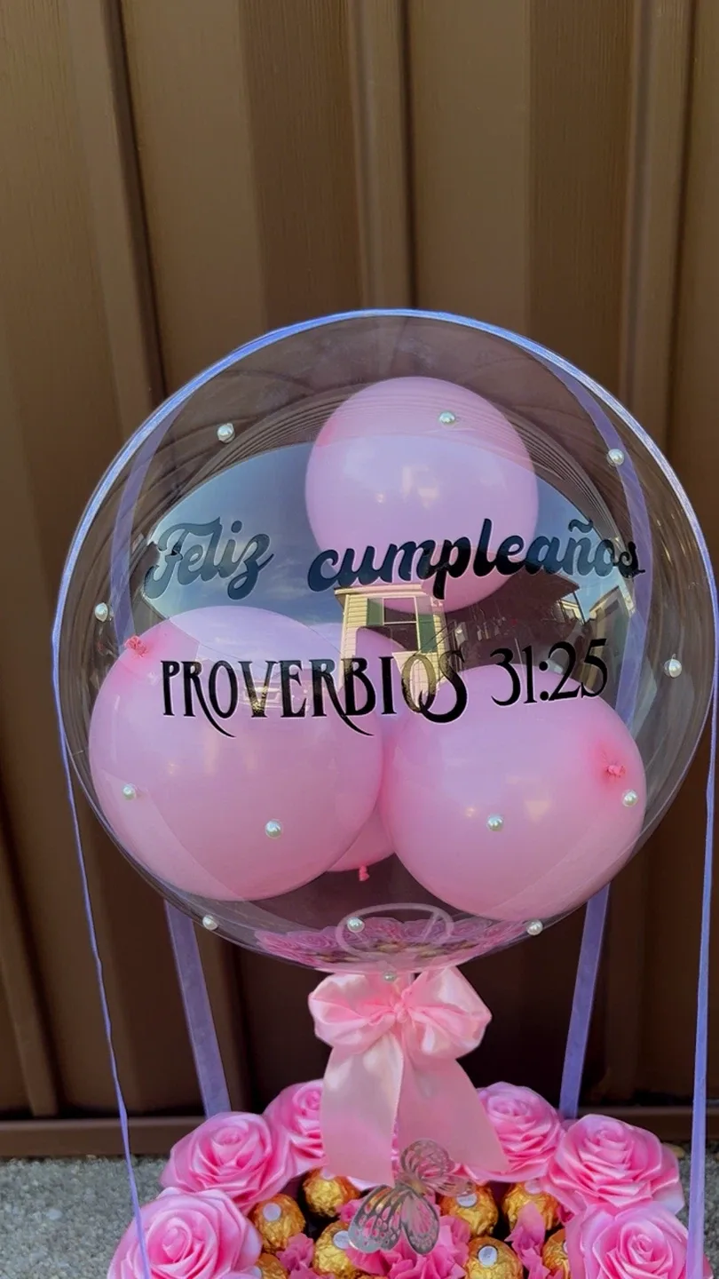 Feliz Cumpleaños Balloon & Rose Gift image indicator(4)