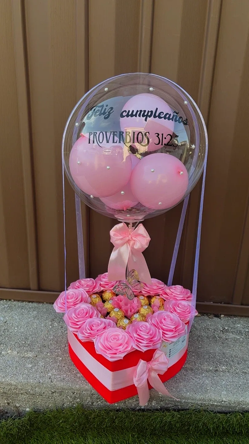 Feliz Cumpleaños Balloon & Rose Gift image indicator(5)