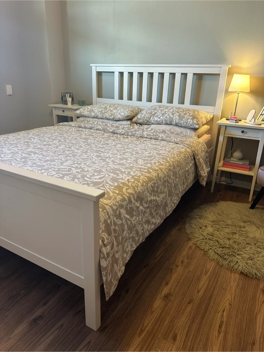 IKEA HEMNES White Bed Frame (Queen Size) image indicator(2)