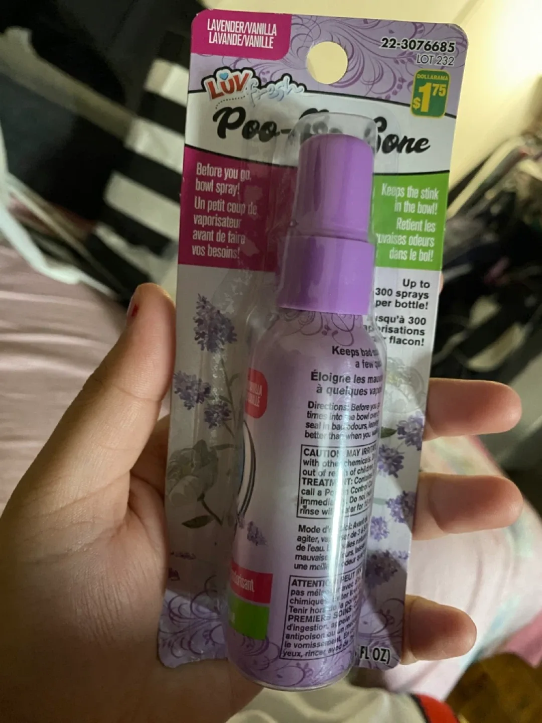 Luv Fresh Poo-Gone Lavender Vanilla Bowl Spray thumbnail