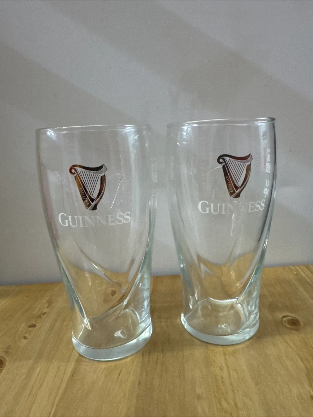 Guinness Pint Glasses - Set of 2