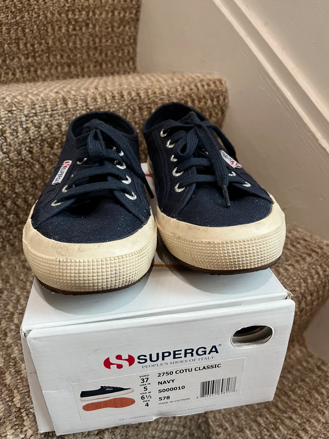 Superga 2750 Cotu Classic Navy -  Women US 6.5 - photo 3