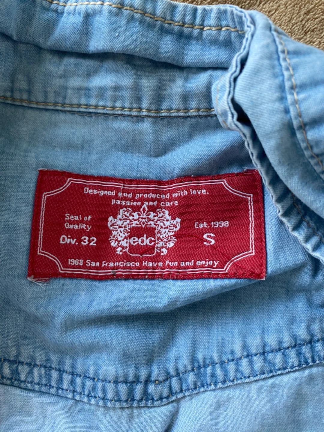 edc Denim Shirt - Size S - photo 2