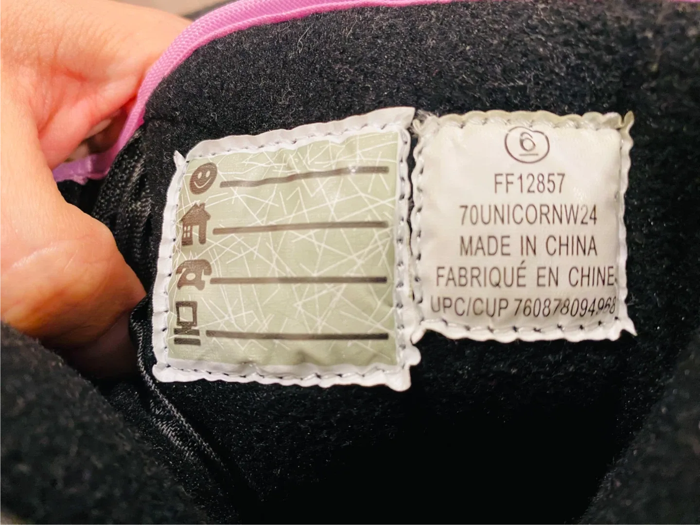 Size 6 Kids Winter Boots - Unicorn Design image indicator(2)