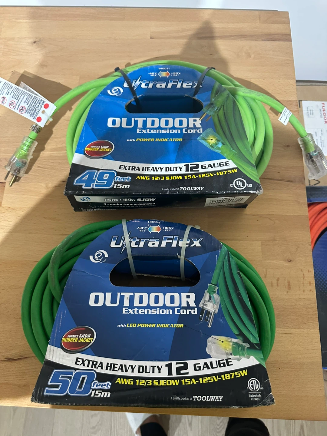 UltraFlex Outdoor Extension Cord, 49-50 feet