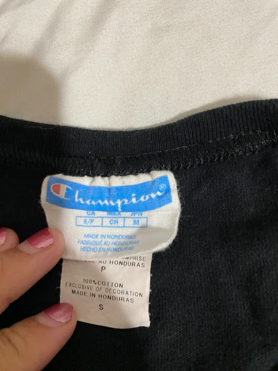 Champion Black T-Shirt - Size Small image indicator(2)