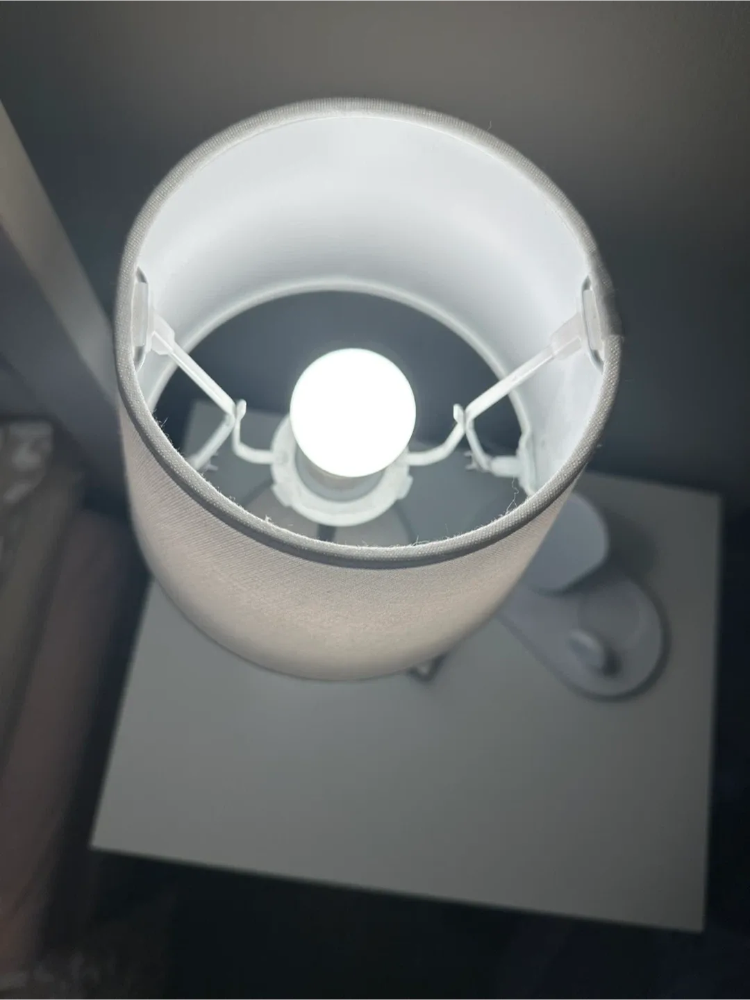 IKEA RINGSTA Silver Desk Lamp with White Shade image indicator(6)