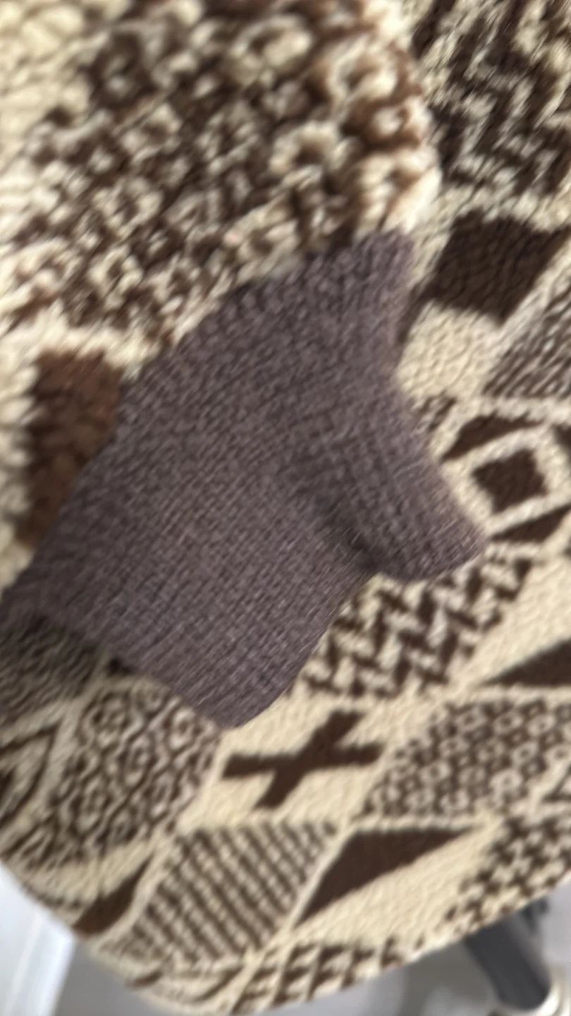 Timberland Brown/Beige Fleece Pullover, Small - photo 4
