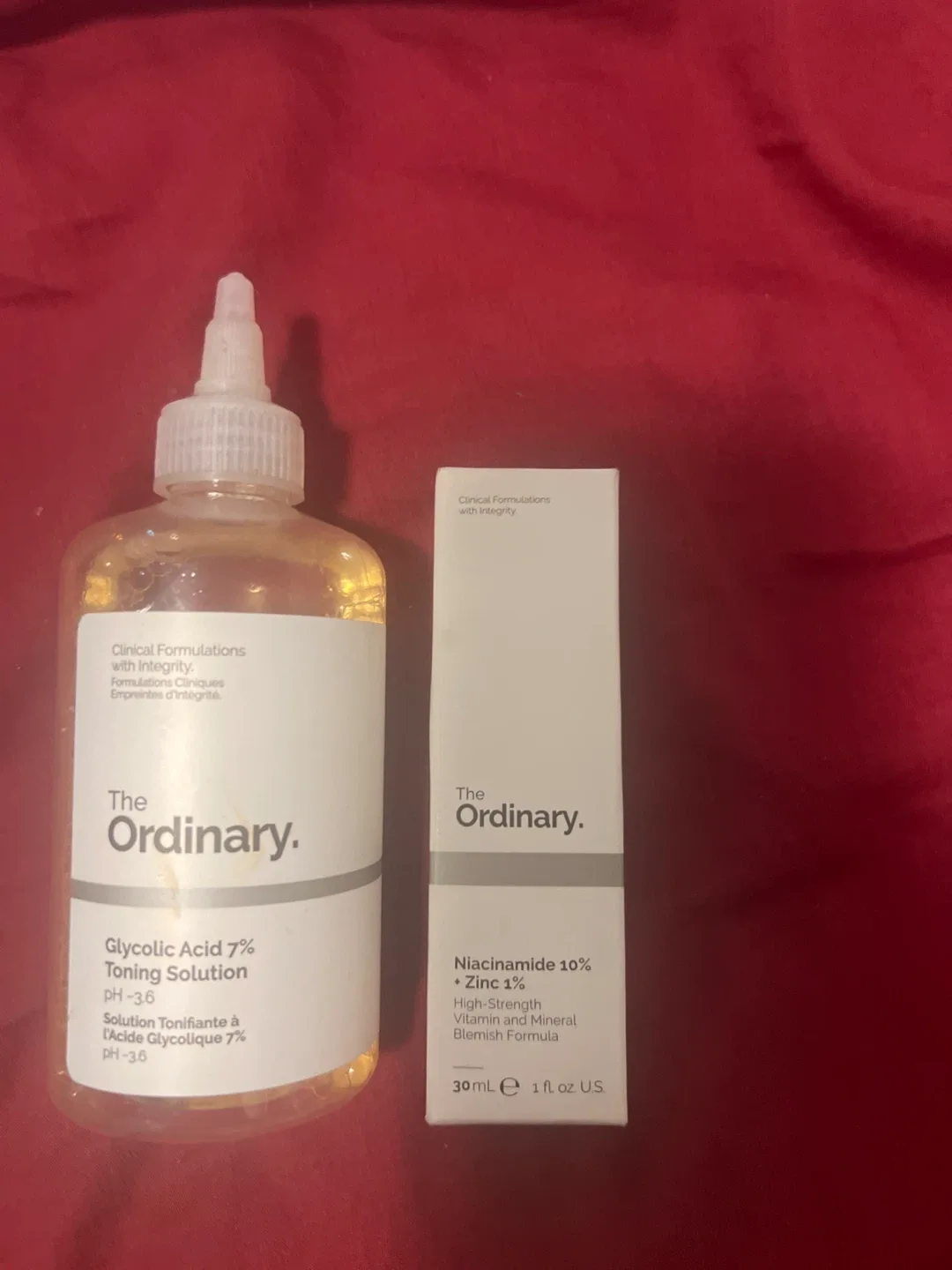 The Ordinary Glycolic Acid 7% Toning Solution & Niacinamide 10%