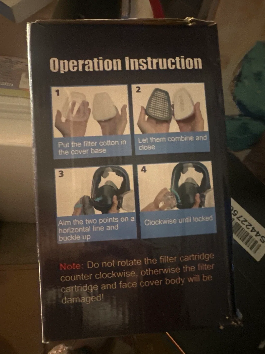 6800 Reusable Full Face Respirator Mask - New image indicator(4)