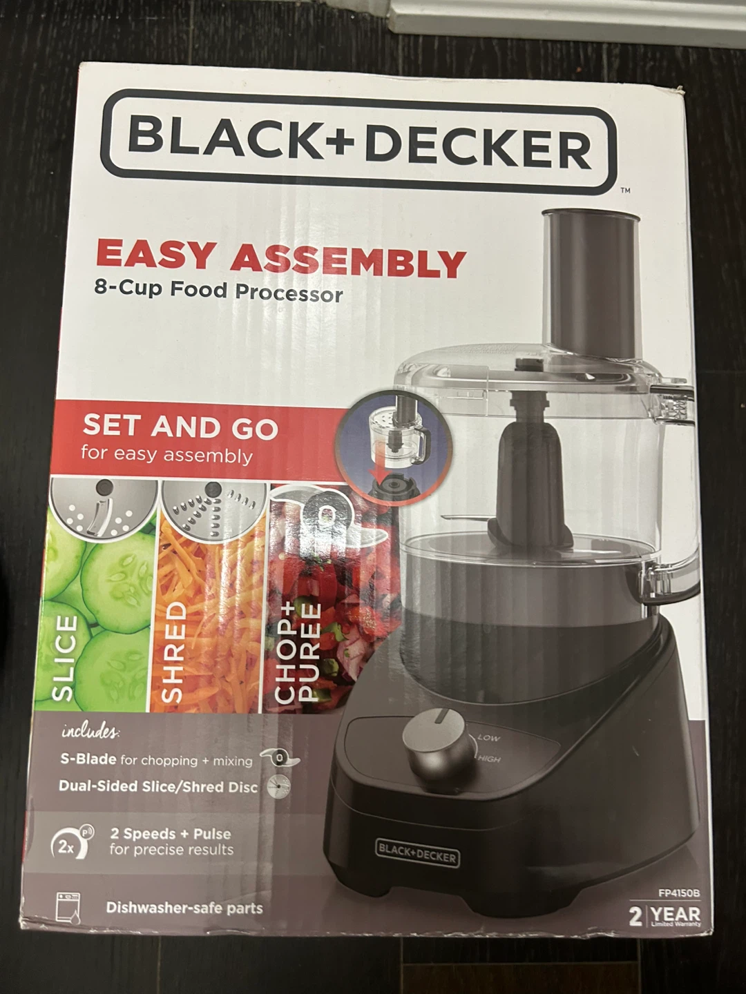 BRAND NEW Black+Decker 8-Cup Food Processor - Easy Assembly