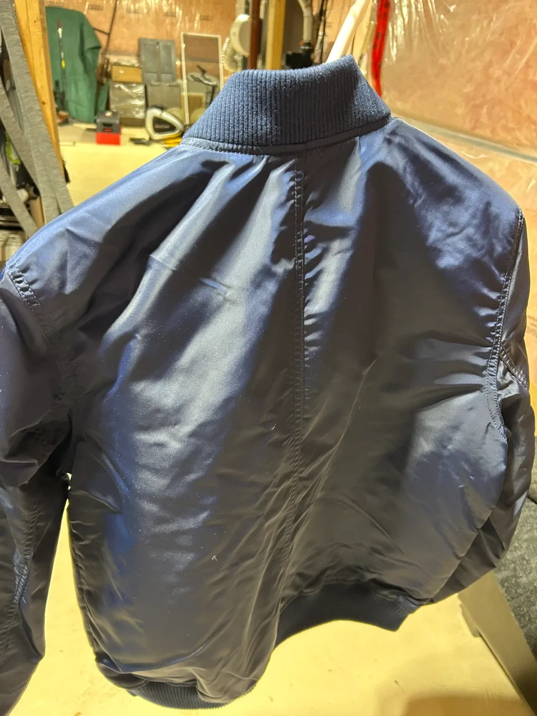 GAP Bomber Jacket - Size M - Navy Blue image indicator(2)