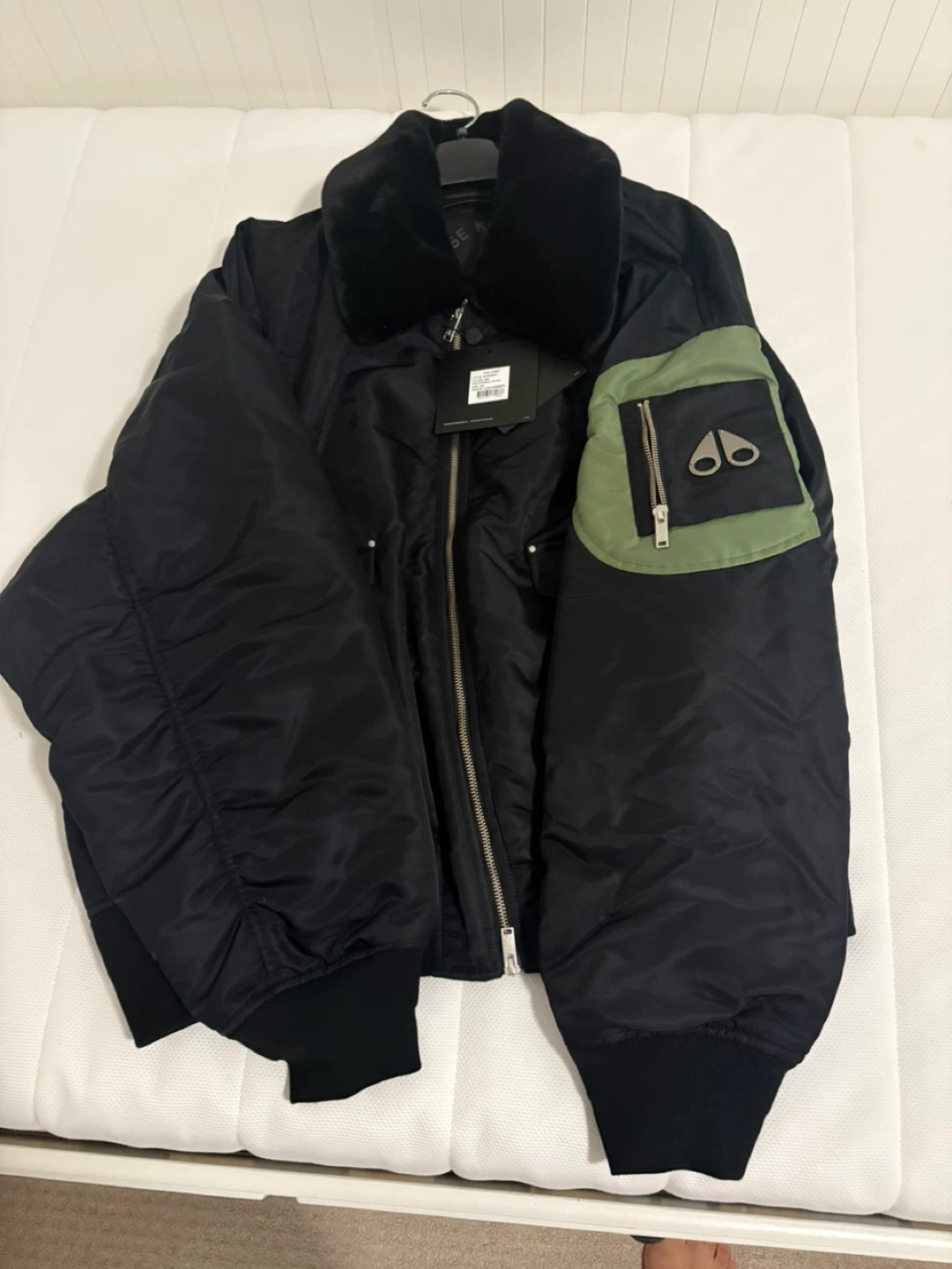 Moose Knuckles Bomber Jacket, Black