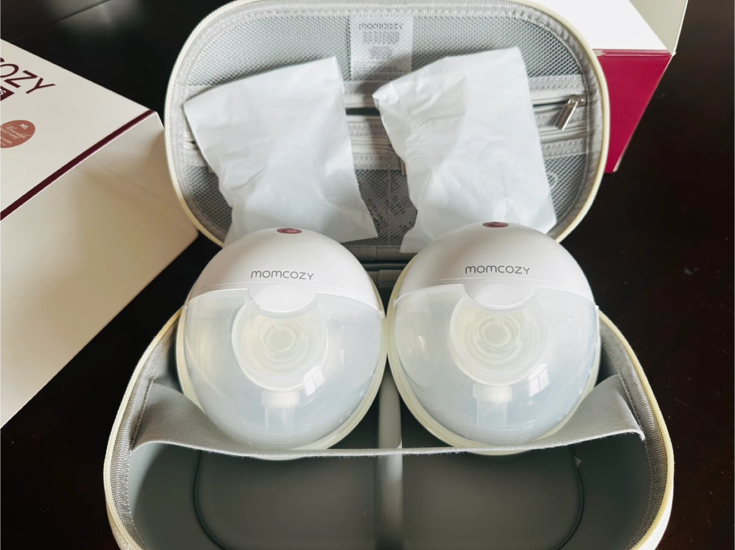 Momcozy M5 Wearable Breast Pumps - Like New! - photo 2