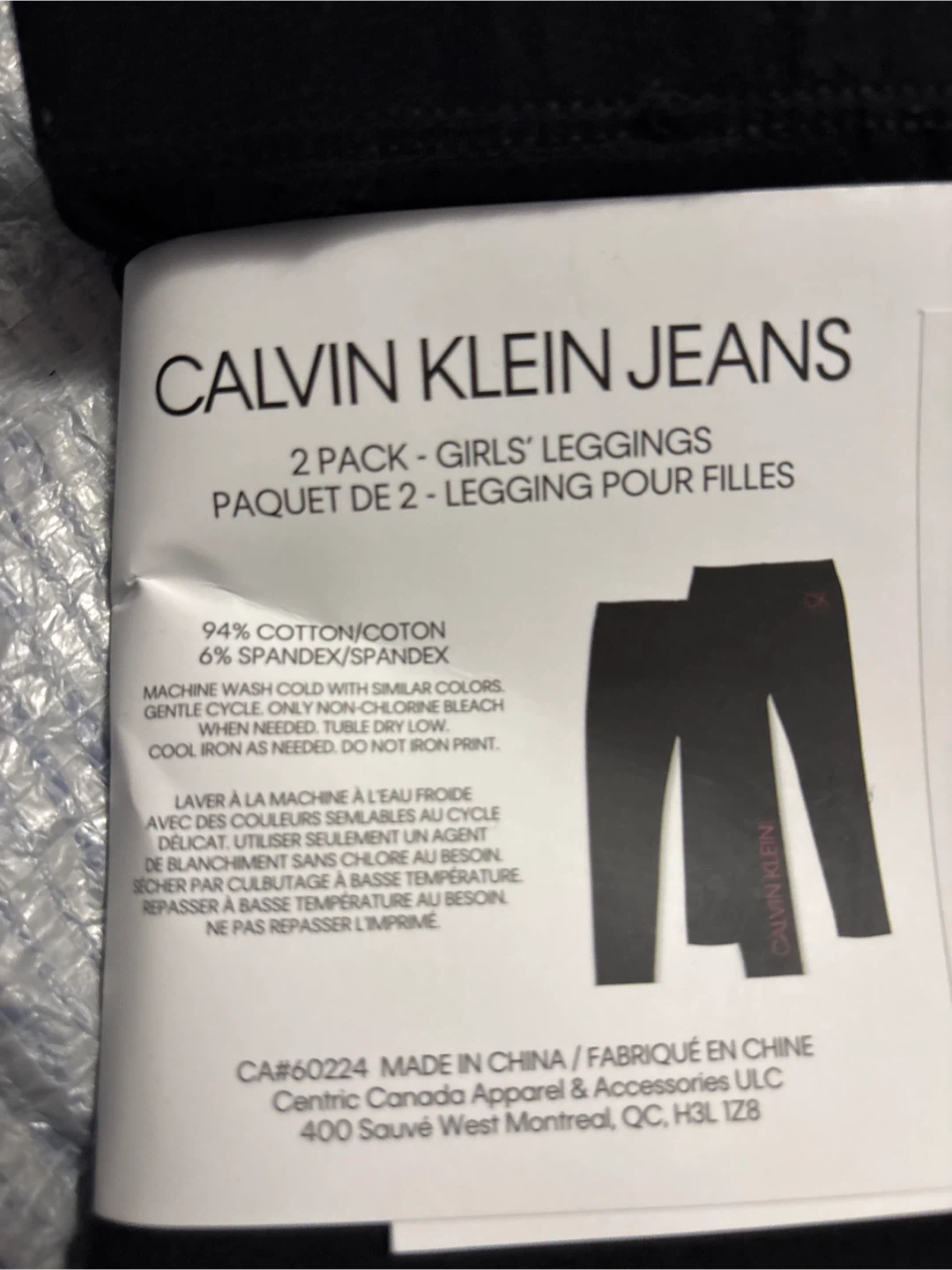 Calvin Klein Jeans Girls' Leggings 2-Pack - XS (4/5) - photo 2