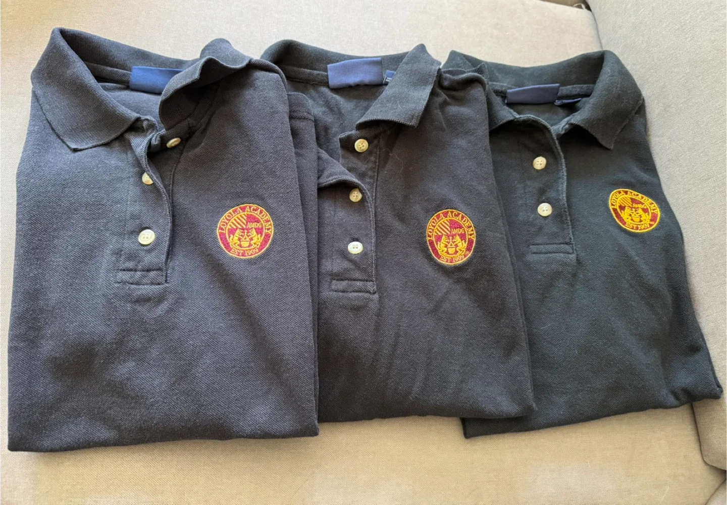 Blue Generation Loyola Academy Polo Shirts - Size M
