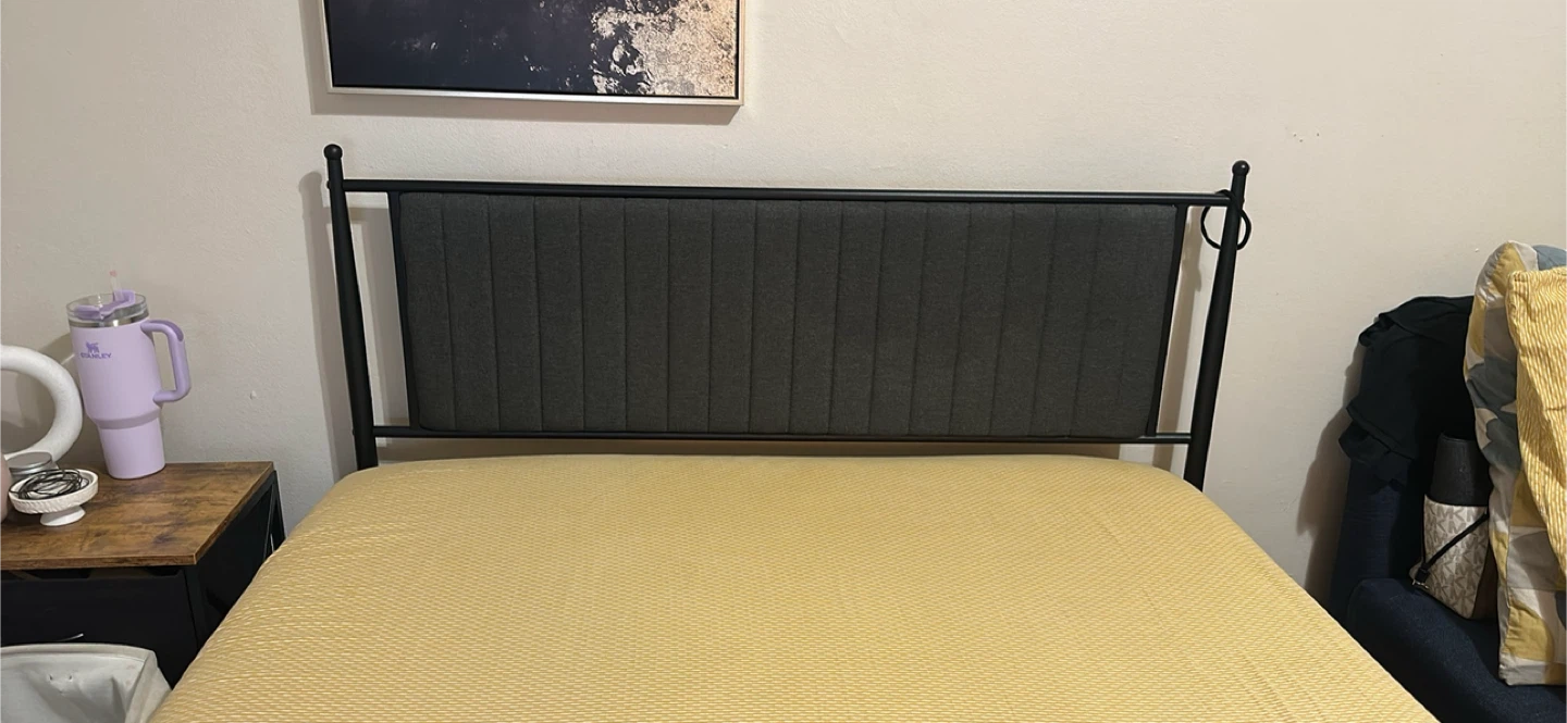 Metal Platform Bed Frame with Headboard - photo 3